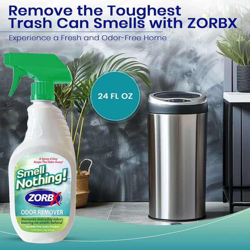 ZORBX Smell Nothing Odor Remover Spray 24 FL Oz â€“ Unscented & Perfume Free Odor Absorber for Strong Odors - Advanced Odor Neutralizer & Pet Odor Remover for Couch, Car, Carpet & Diaper Pail Smells - Image 3